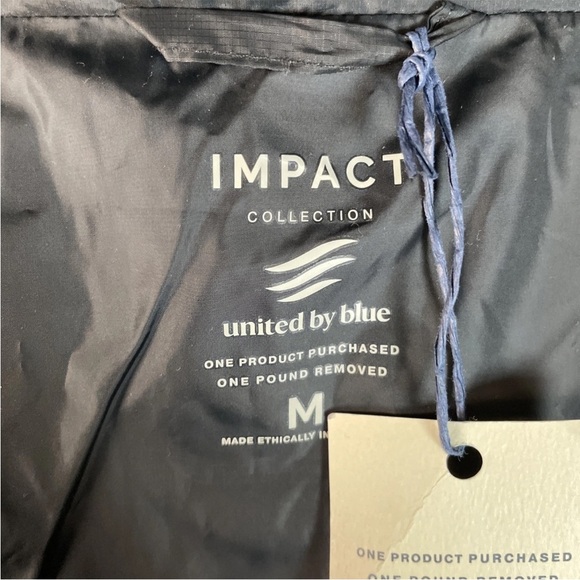 Women’s UNITED BY BLUE Bison Ultralight Packable Zip-Up Jacket Size Medium Black - Picture 5 of 7